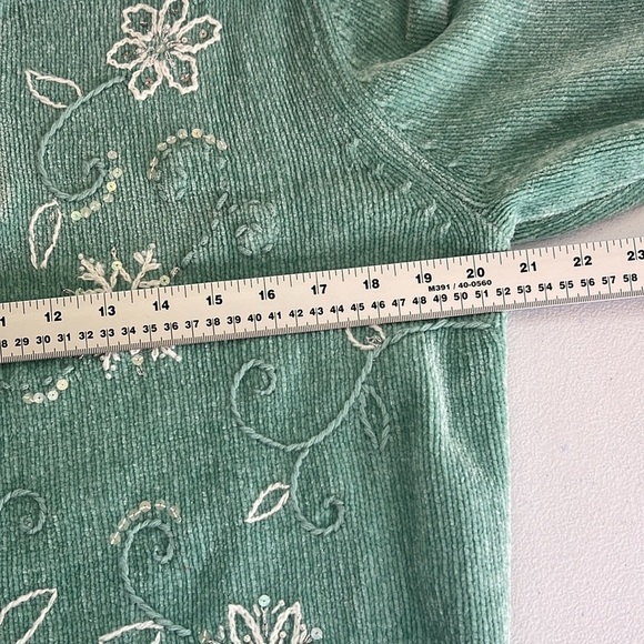 Vintage Alfred dunner 1/4 zip vintage sweater small 124 - Picture 7 of 8